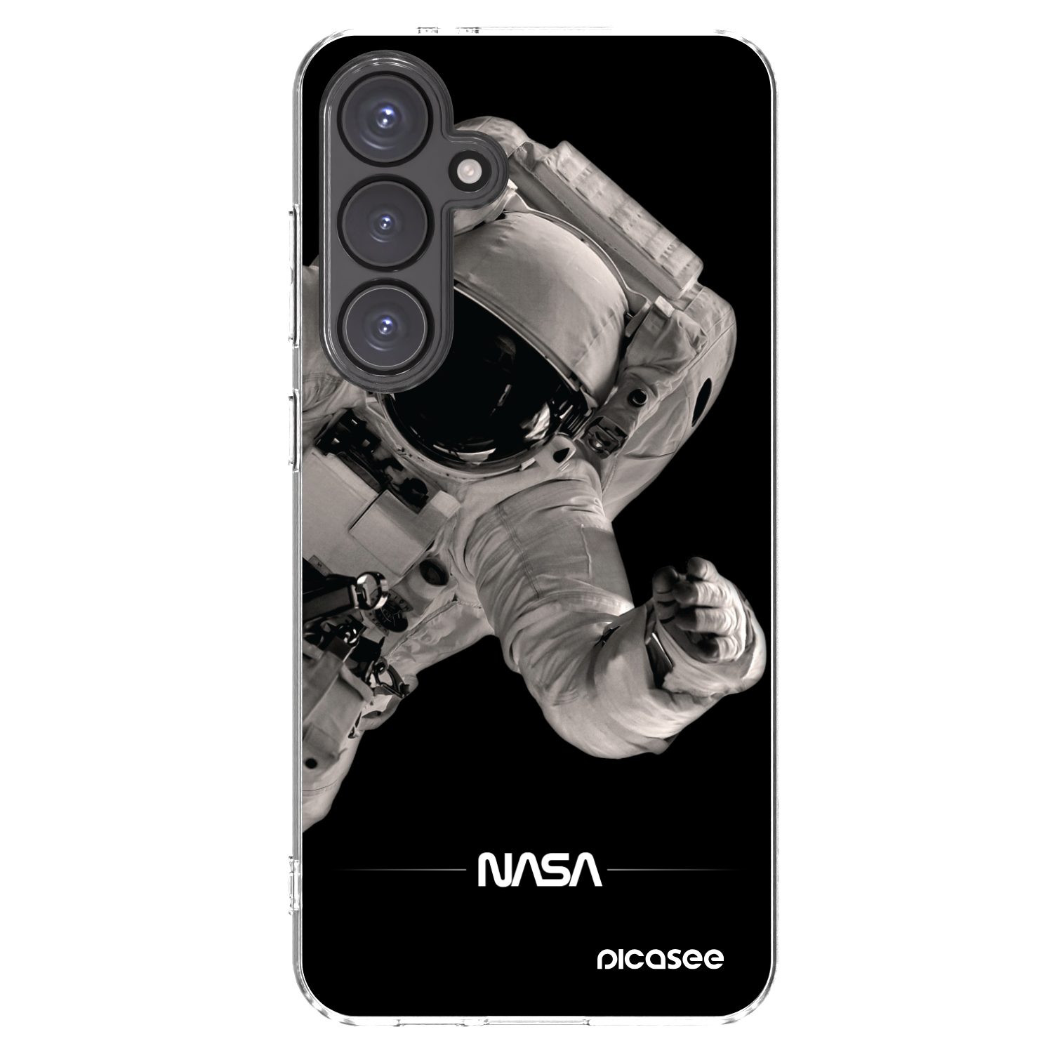 Picasee silikonska prozirna maskica za Samsung Galaxy S24 FE S721B - Astronaut Big