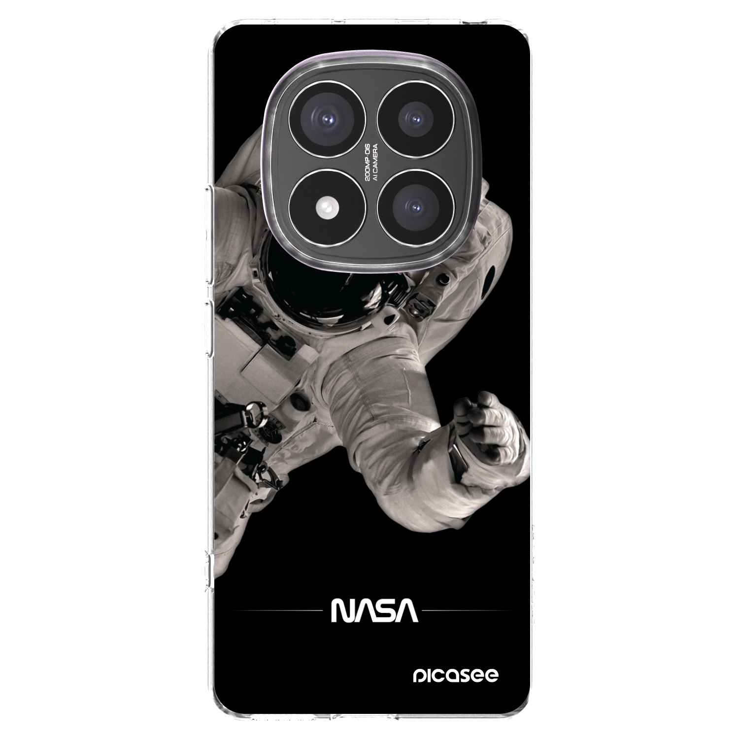 Picasee silikonska prozirna maskica za Xiaomi Redmi Note 14 Pro+ 5G - Astronaut Big
