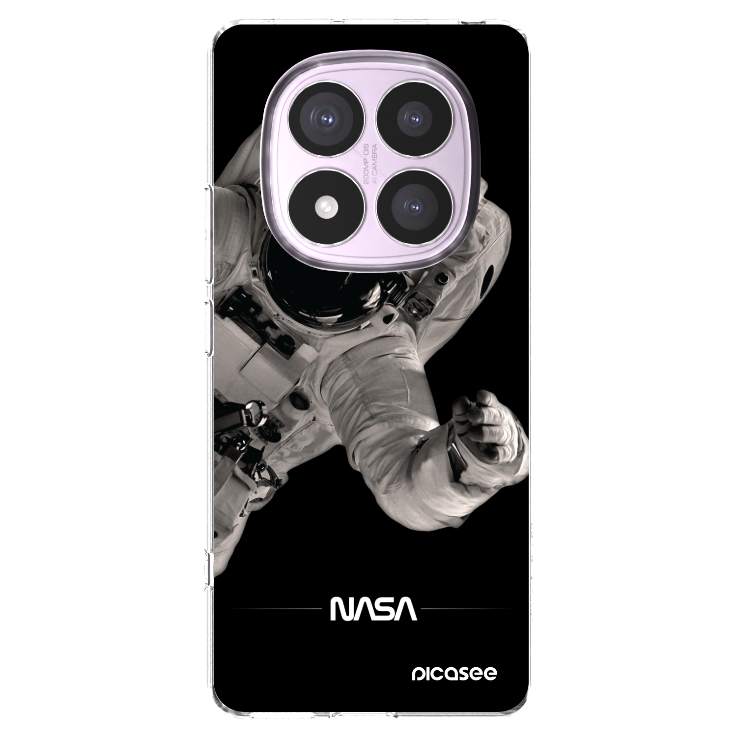 Picasee silikonska prozirna maskica za Xiaomi Redmi Note 14 Pro 5G - Astronaut Big