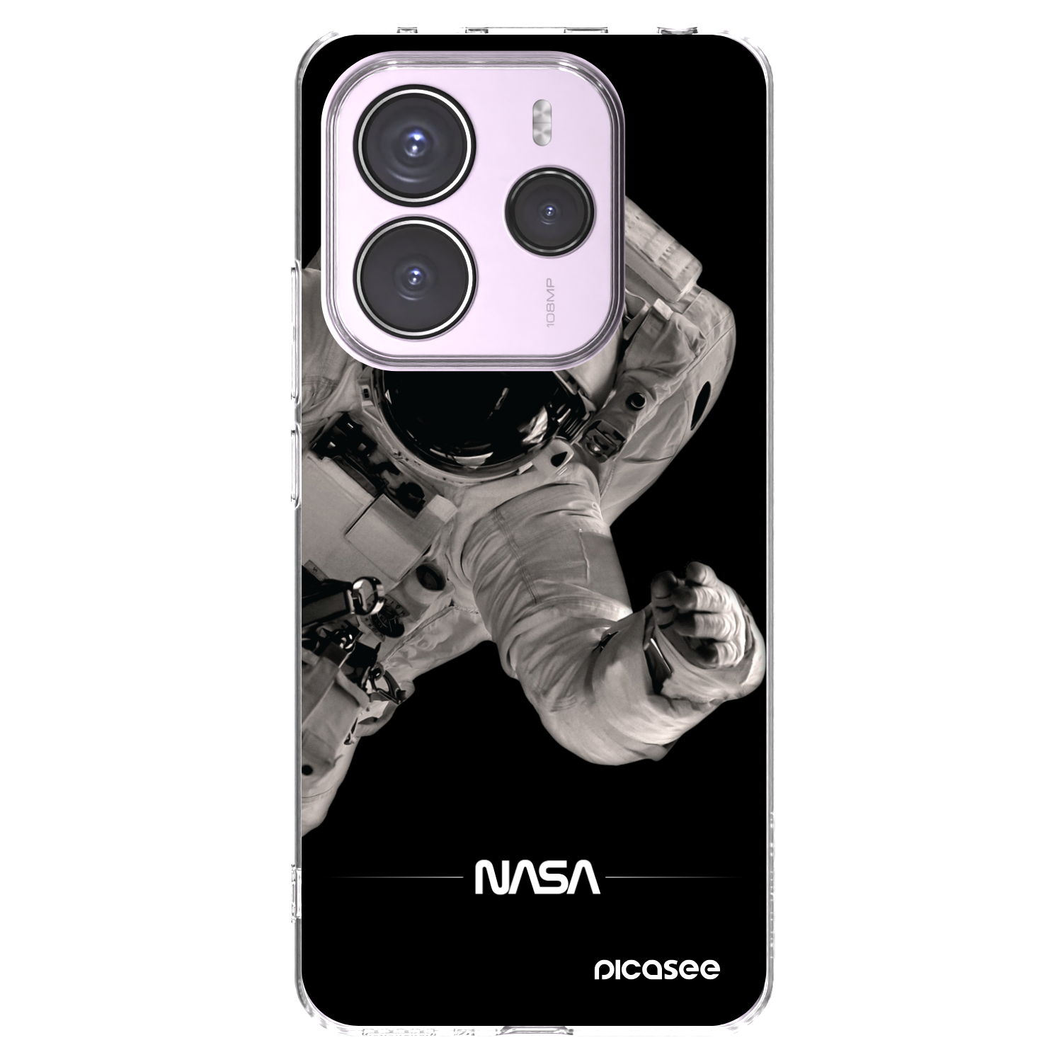 Picasee silikonska prozirna maskica za Xiaomi Redmi Note 14 5G - Astronaut Big