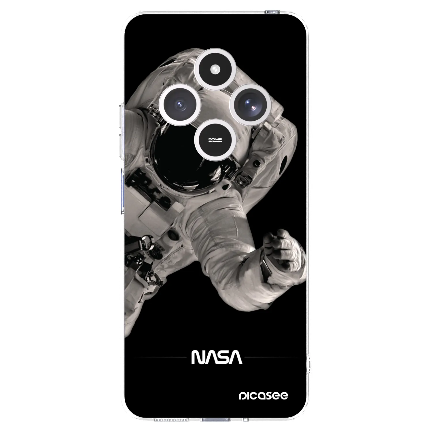 Picasee silikonska prozirna maskica za Xiaomi Redmi 14C - Astronaut Big