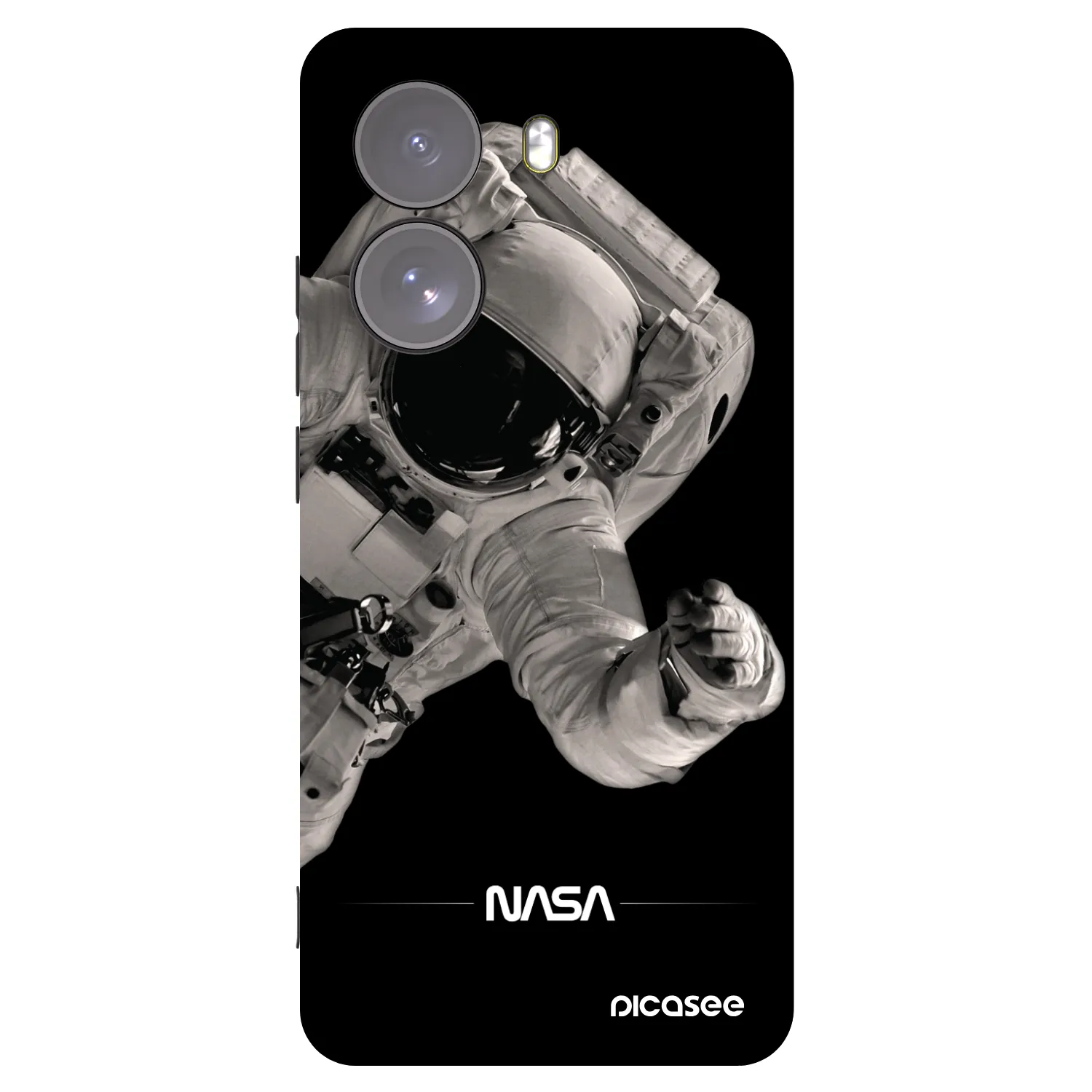 Picasee crna silikonska maskica za Xiaomi Poco X7 - Astronaut Big