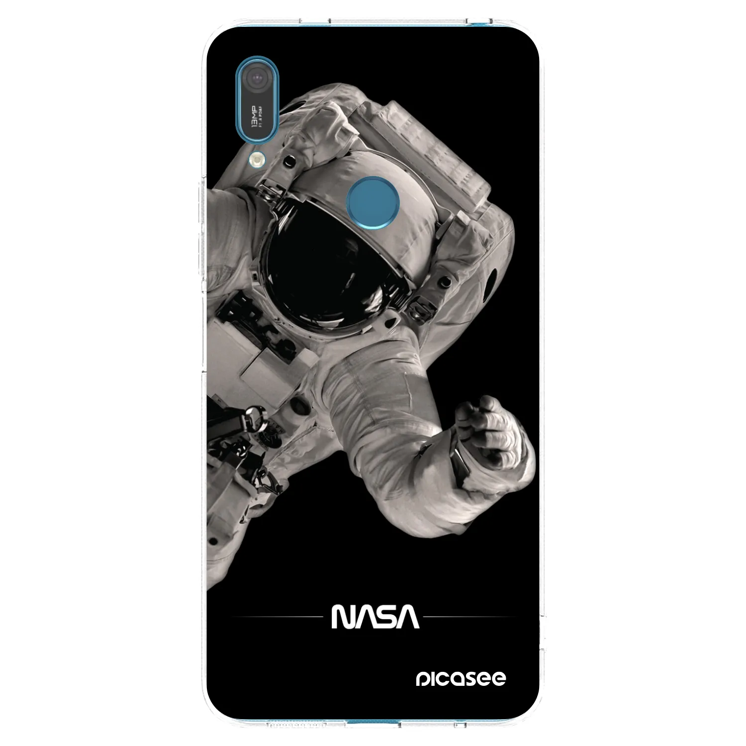 Picasee silikonska prozirna maskica za Huawei Y7 2019 - Astronaut Big