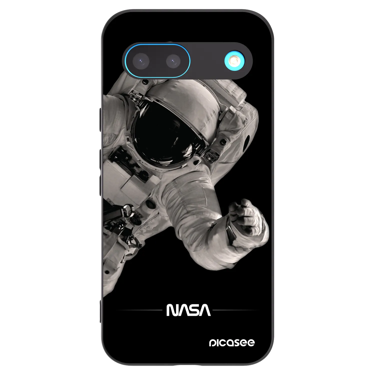 Picasee crna silikonska maskica za Google Pixel 8 - Astronaut Big