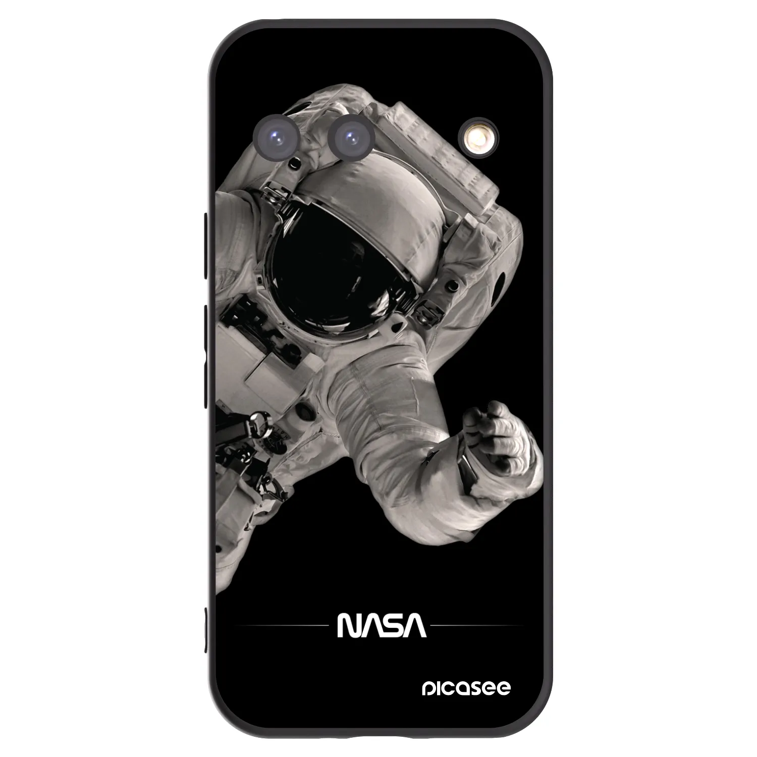 Picasee crna silikonska maskica za Google Pixel 9 - Astronaut Big