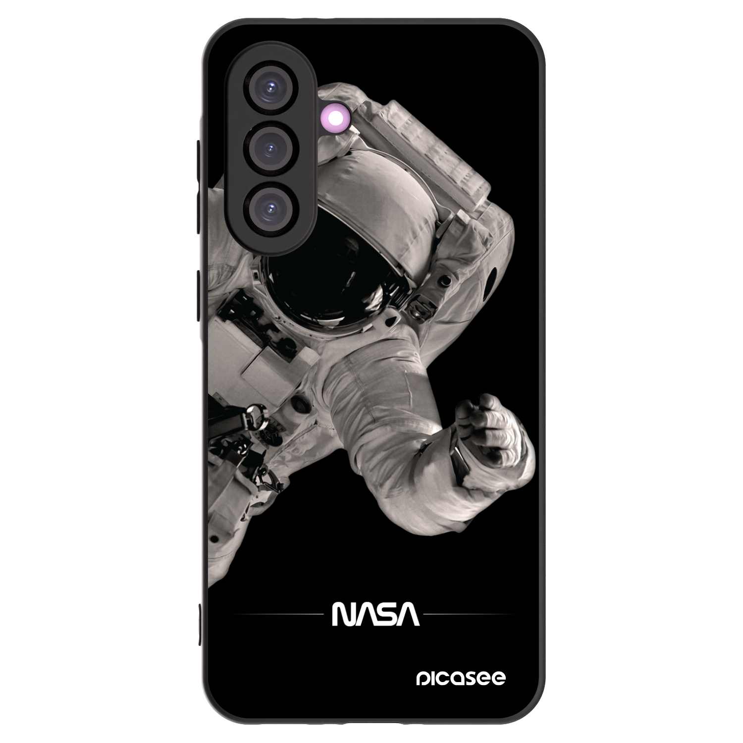 Picasee crna silikonska maskica za Samsung Galaxy A36 5G - Astronaut Big