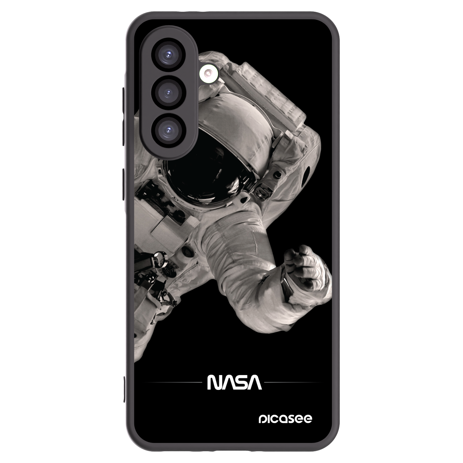 Picasee crna silikonska maskica za Samsung Galaxy A26 5G A266B - Astronaut Big
