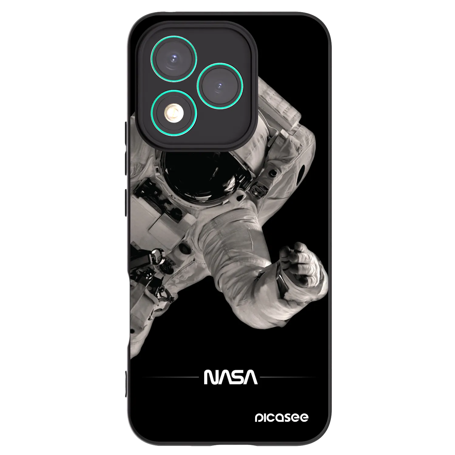 Picasee crna silikonska maskica za Honor 400 Lite 5G - Astronaut Big