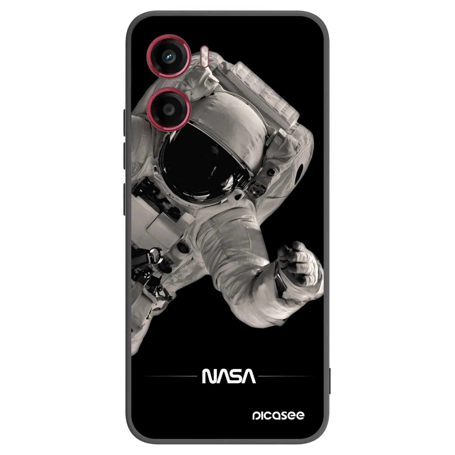 Picasee crna silikonska maskica za Motorola Moto G05 - Astronaut Big