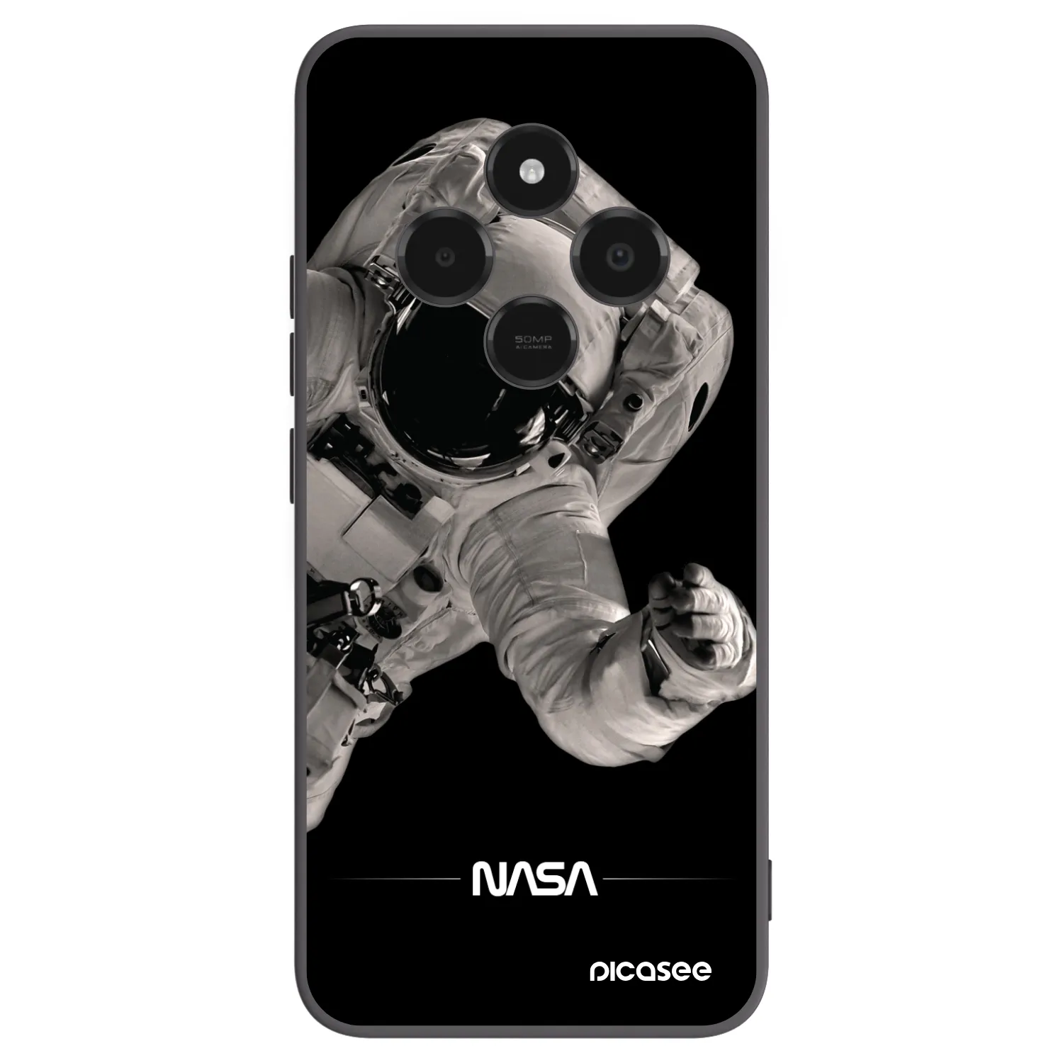 Picasee crna silikonska maskica za Xiaomi Poco C75 - Astronaut Big