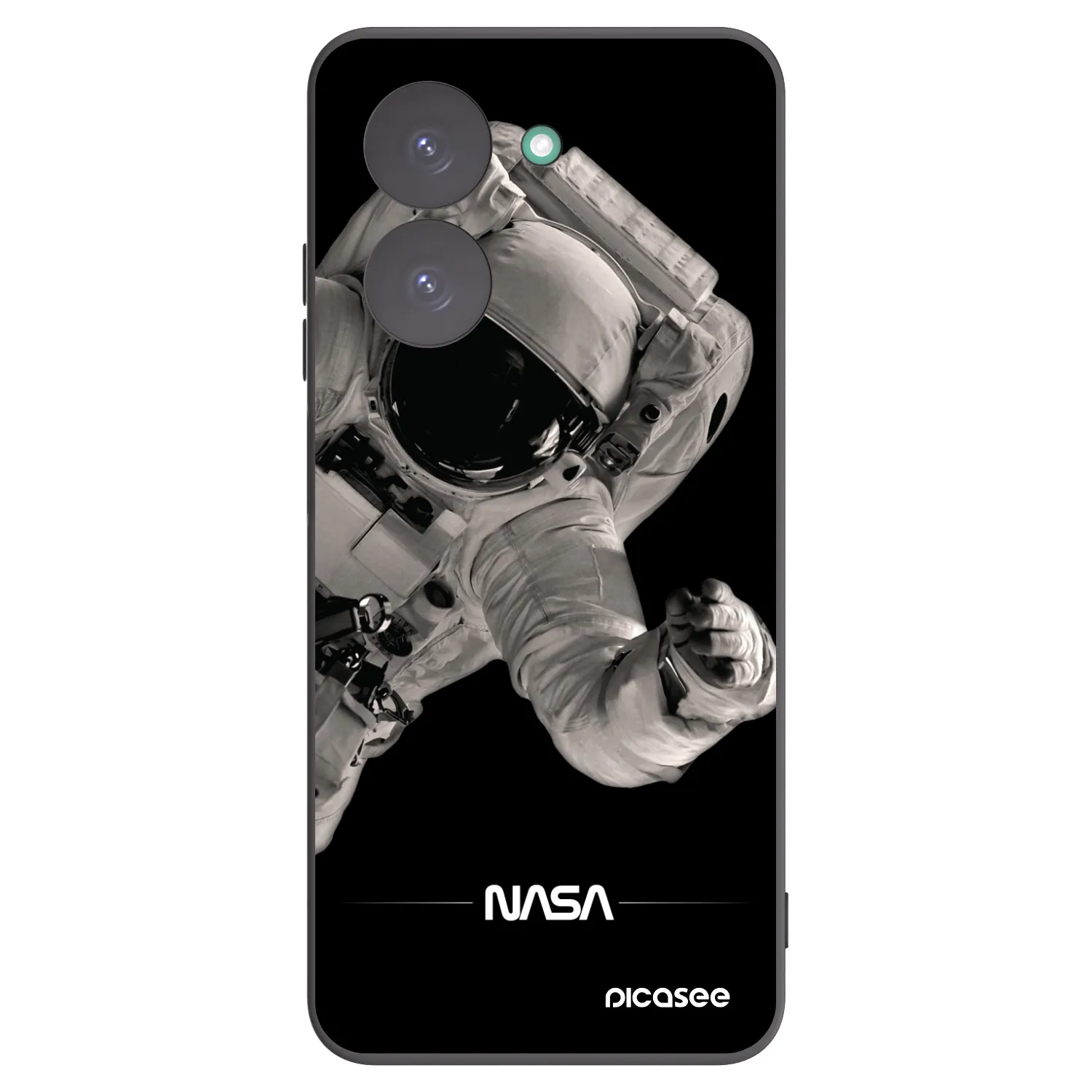 Picasee crna silikonska maskica za Xiaomi Redmi A5 - Astronaut Big