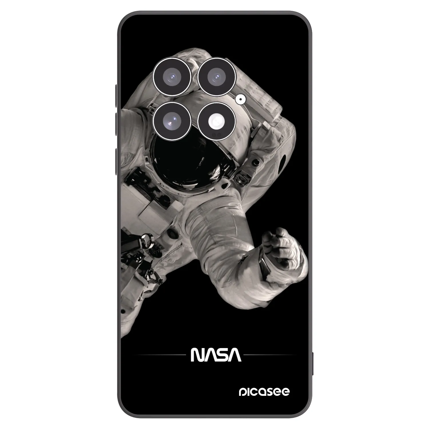Picasee crna silikonska maskica za OnePlus 13 5G - Astronaut Big