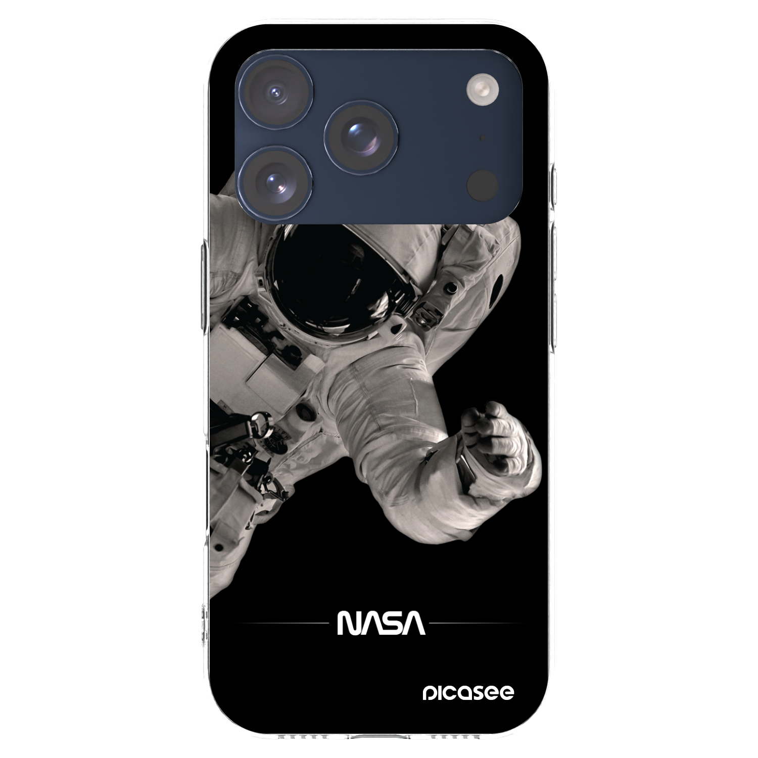 Picasee silikonska prozirna maskica za Apple iPhone 17 Pro - Astronaut Big