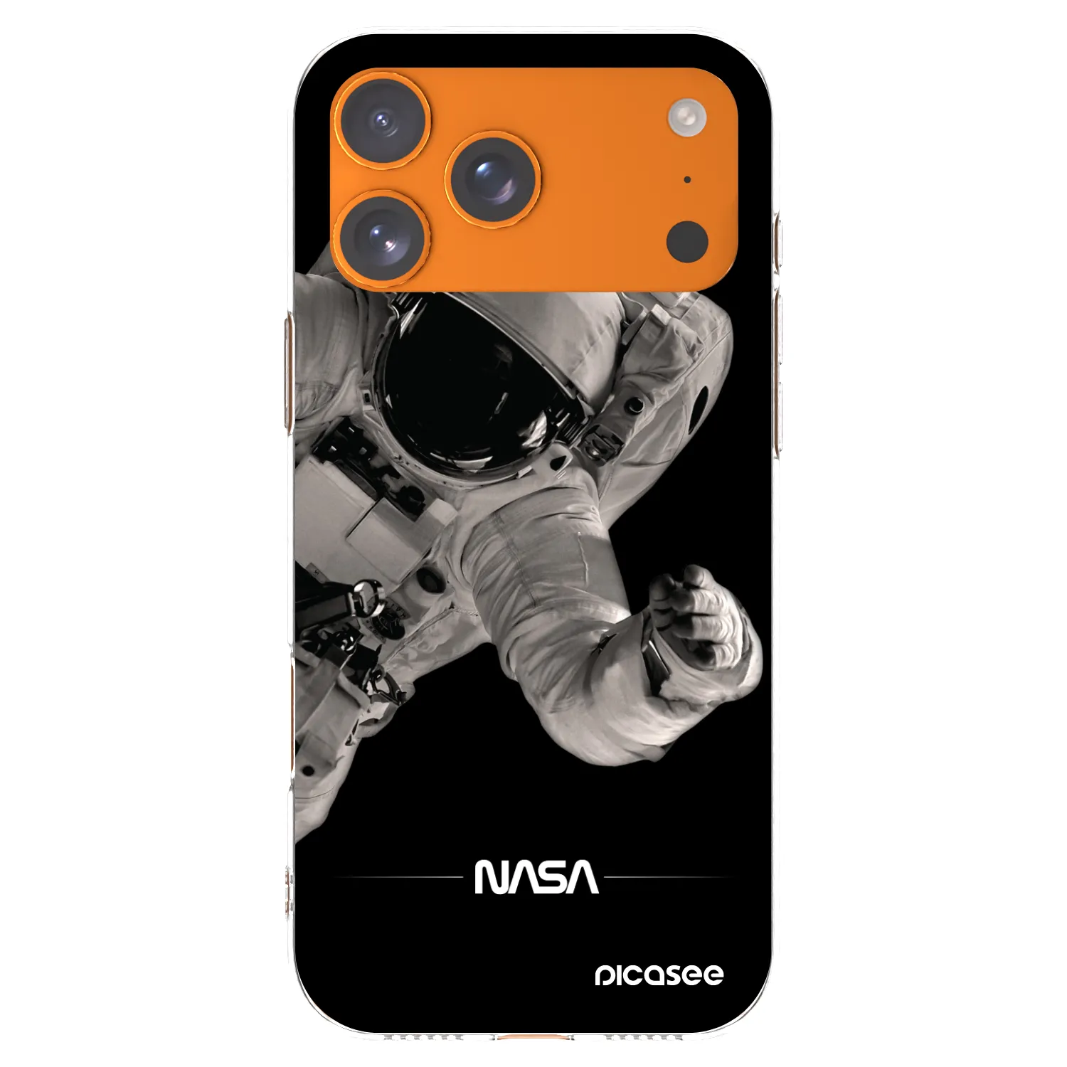 Picasee silikonska prozirna maskica za Apple iPhone 17 Pro Max - Astronaut Big