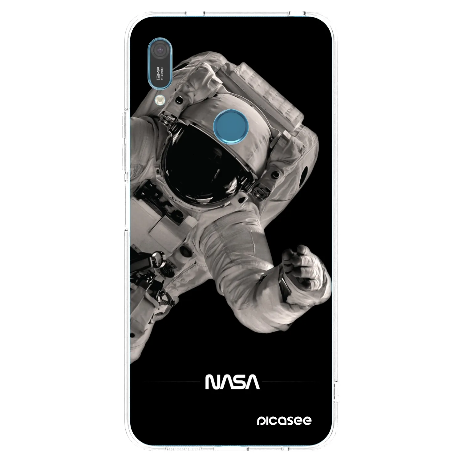 Picasee silikonska prozirna maskica za Huawei Y6 2019 - Astronaut Big