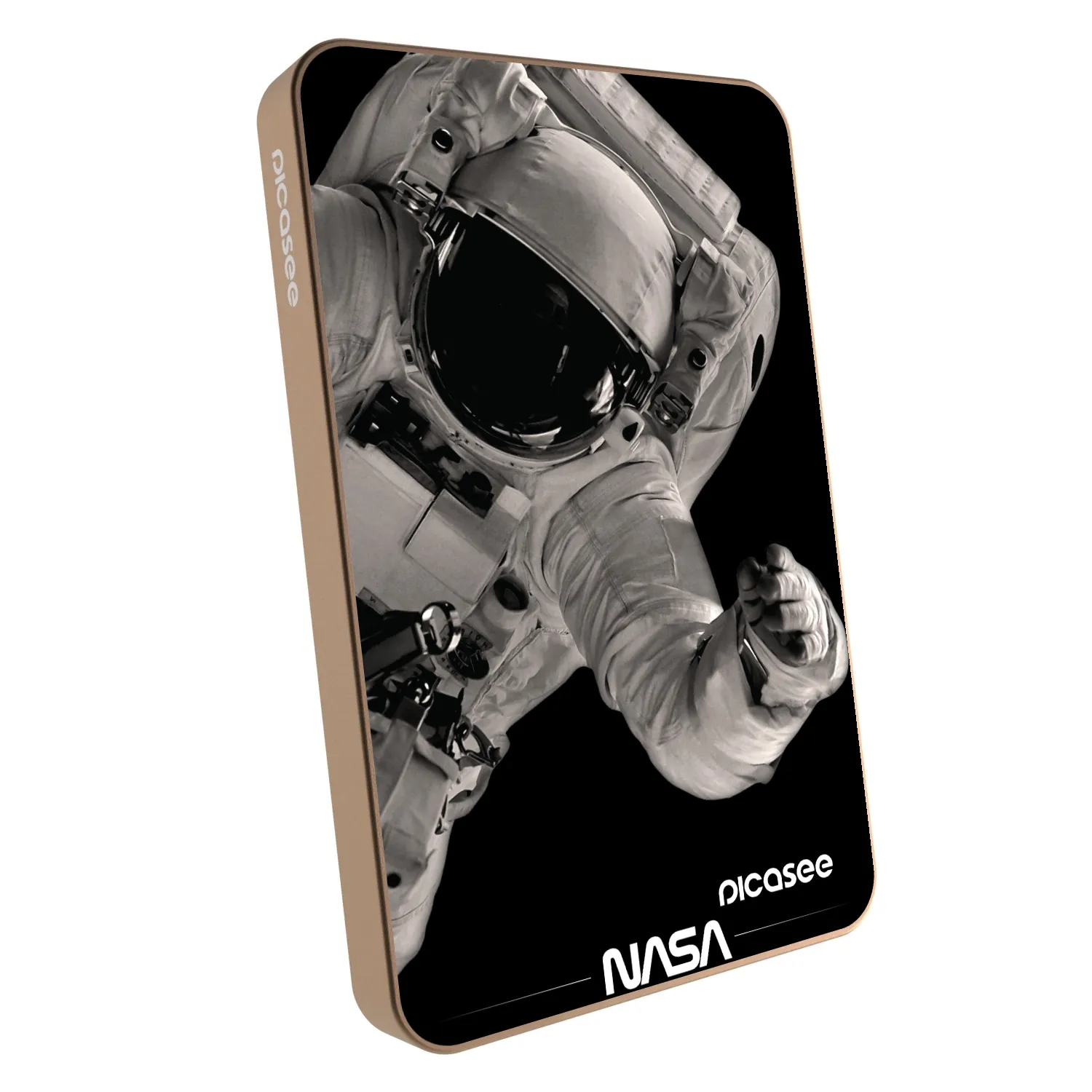Picasee Prijenosni punjač s MagSafe 5 000 mAh Zlatni - Astronaut Big