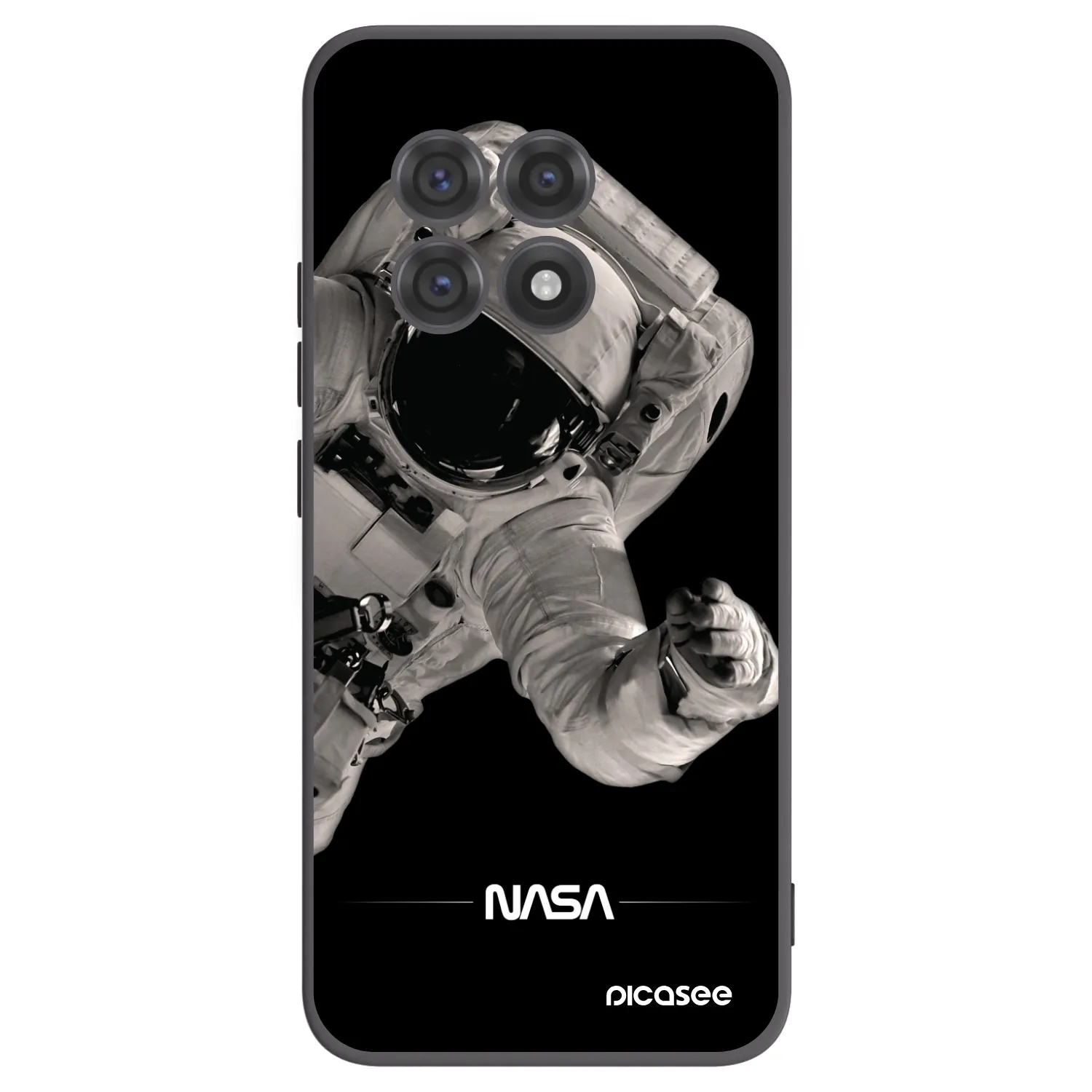 Picasee crna silikonska maskica za OnePlus 13R 5G - Astronaut Big