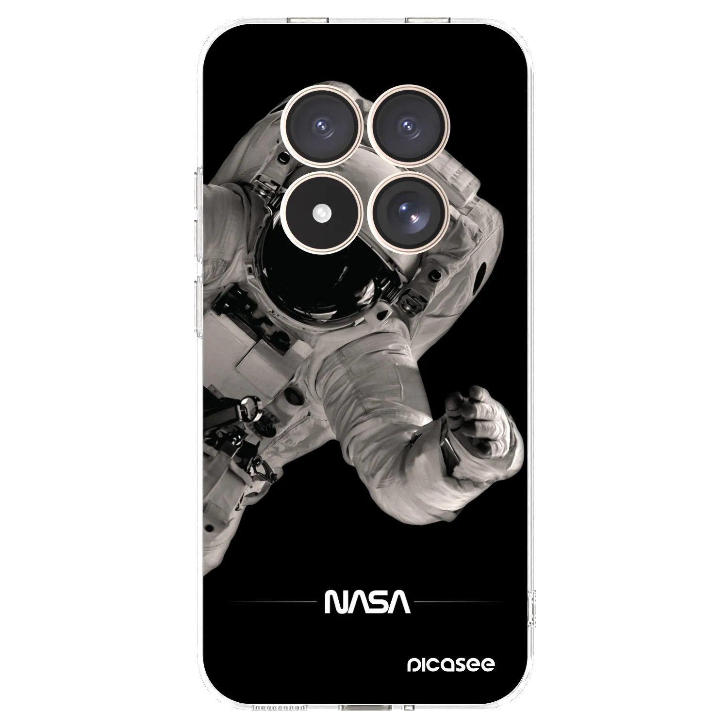 Picasee silikonska prozirna maskica za Xiaomi Redmi Note 15 Pro 4G - Astronaut Big