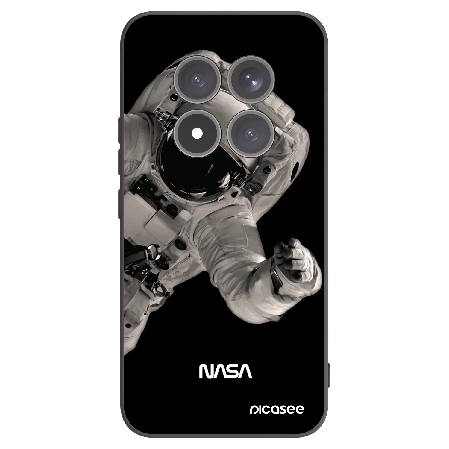 Picasee crna silikonska maskica za Xiaomi Redmi Note 15 Pro+ - Astronaut Big