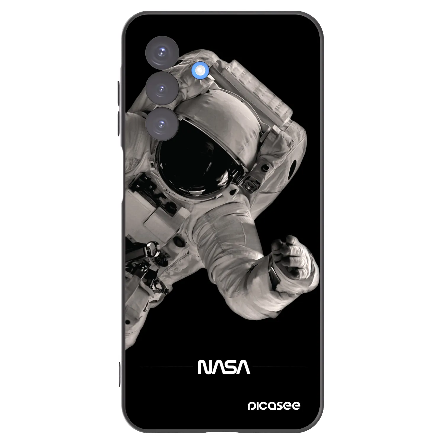 Picasee crna silikonska maskica za Samsung Galaxy A17 5G - Astronaut Big