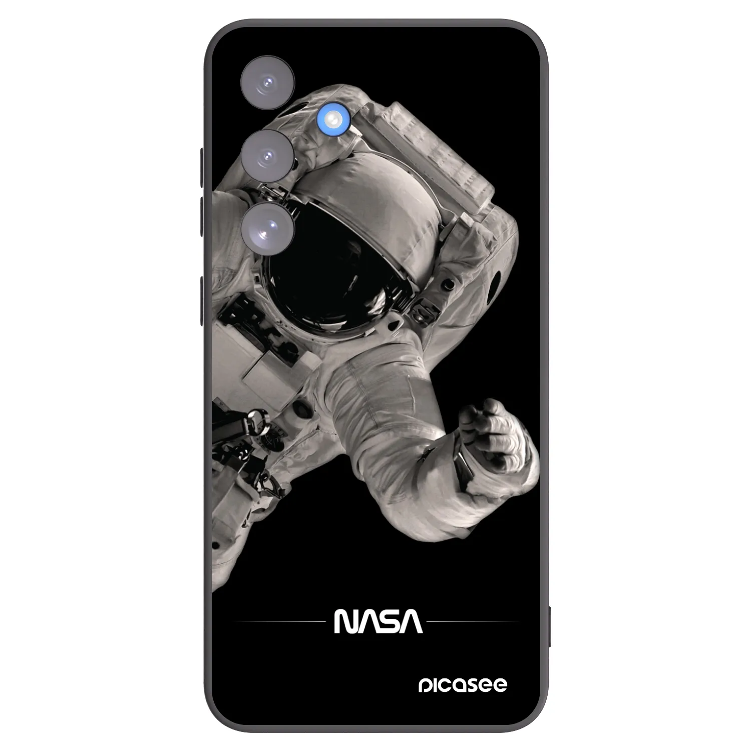 Picasee crna silikonska maskica za Samsung Galaxy S25 FE 5G - Astronaut Big