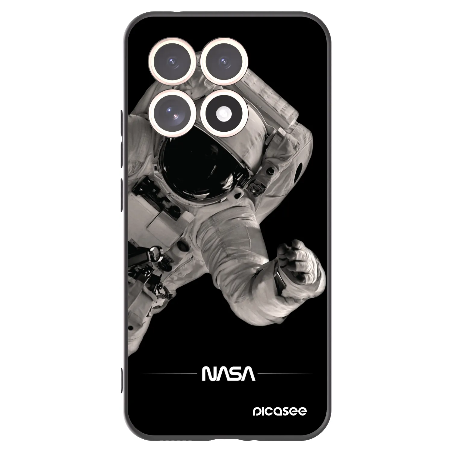Picasee crna silikonska maskica za Xiaomi 15T - Astronaut Big
