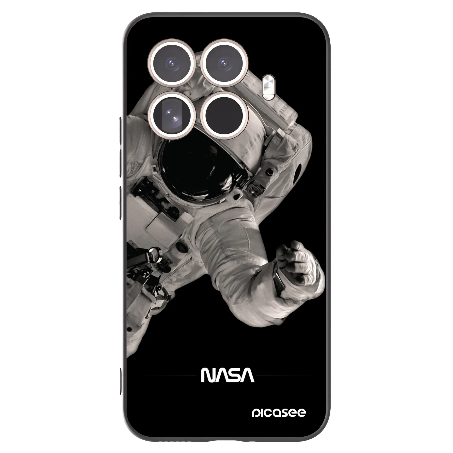 Picasee crna silikonska maskica za Xiaomi 15T Pro - Astronaut Big