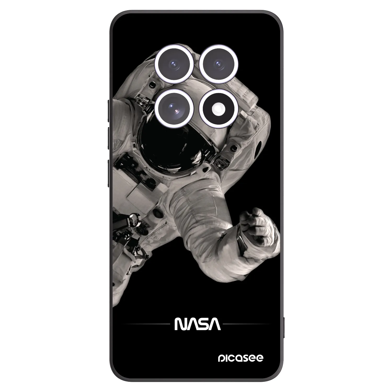 Picasee crna silikonska maskica za Xiaomi Redmi Note 15 - Astronaut Big