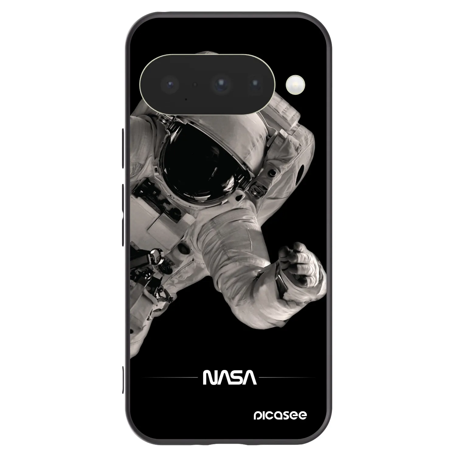 Picasee crna silikonska maskica za Google Pixel 10 - Astronaut Big