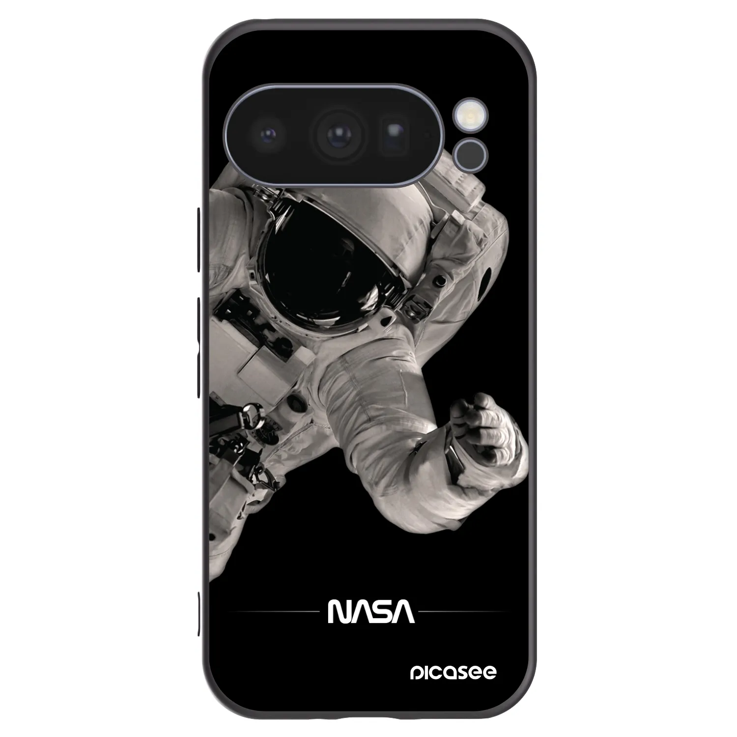 Picasee crna silikonska maskica za Google Pixel 10 Pro - Astronaut Big