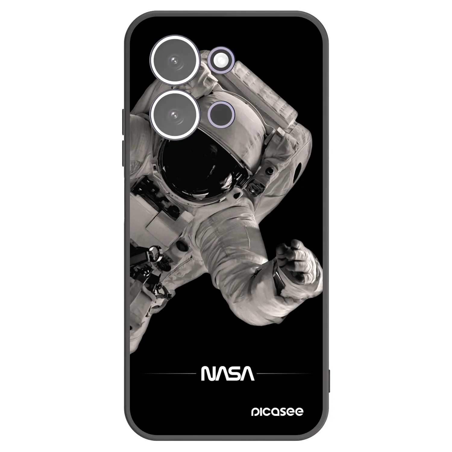 Picasee crna silikonska maskica za Xiaomi Redmi 15C 5G - Astronaut Big