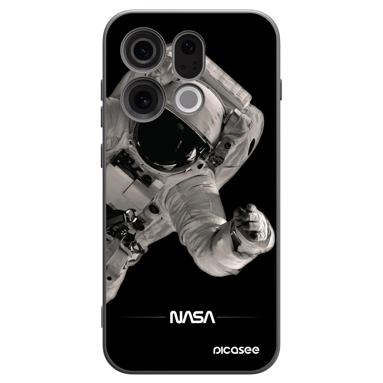 Picasee crna silikonska maskica za OPPO Find X9 - Astronaut Big