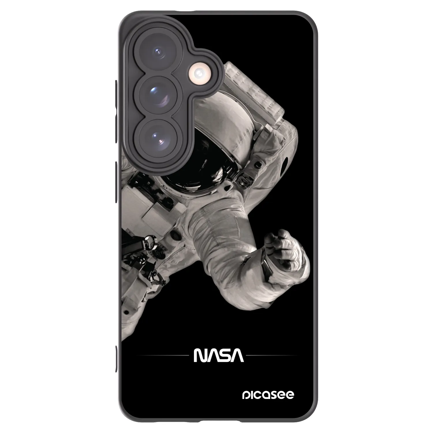 Picasee crna silikonska maskica za Samsung Galaxy S26 - Astronaut Big