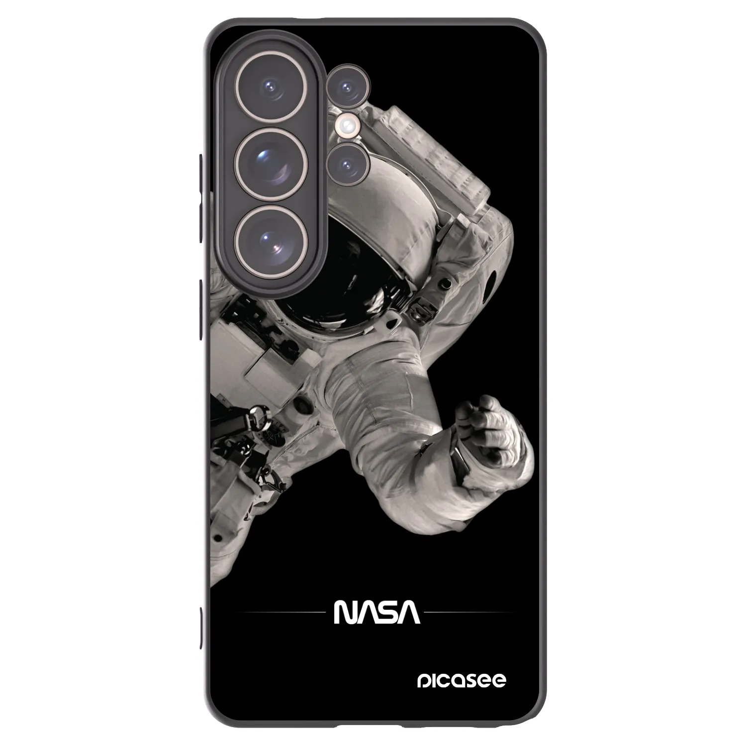 Picasee crna silikonska maskica za Samsung Galaxy S26 Ultra - Astronaut Big