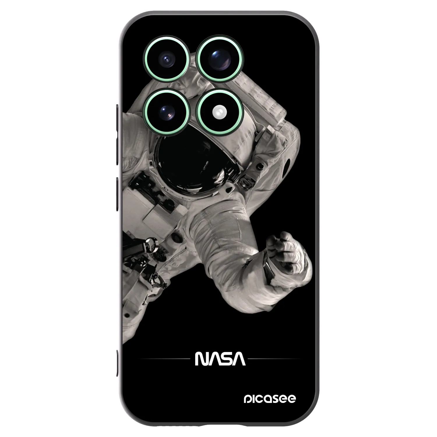 Picasee crna silikonska maskica za Xiaomi 17 - Astronaut Big