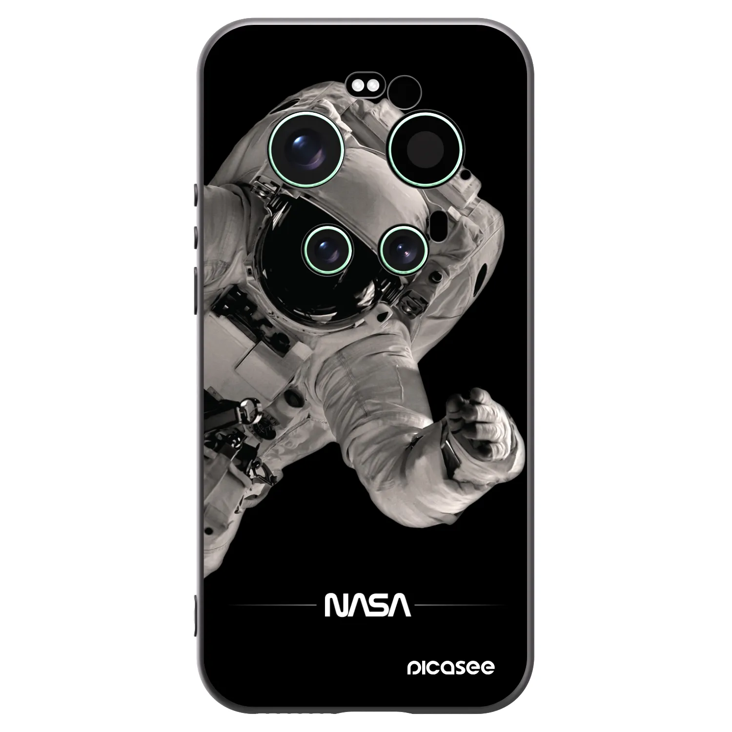 Picasee crna silikonska maskica za Xiaomi 17 Ultra - Astronaut Big