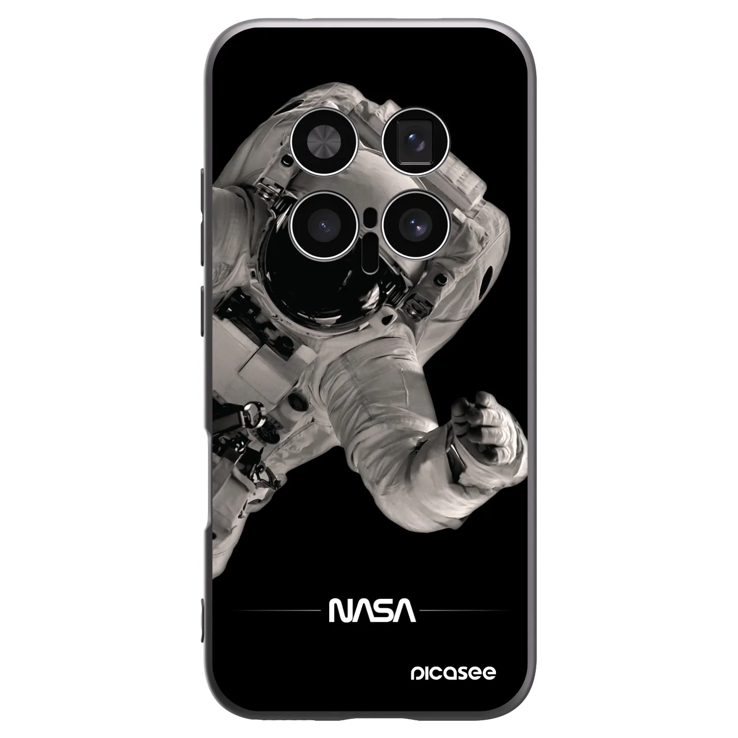 Picasee crna silikonska maskica za Honor Magic8 Pro 5G - Astronaut Big