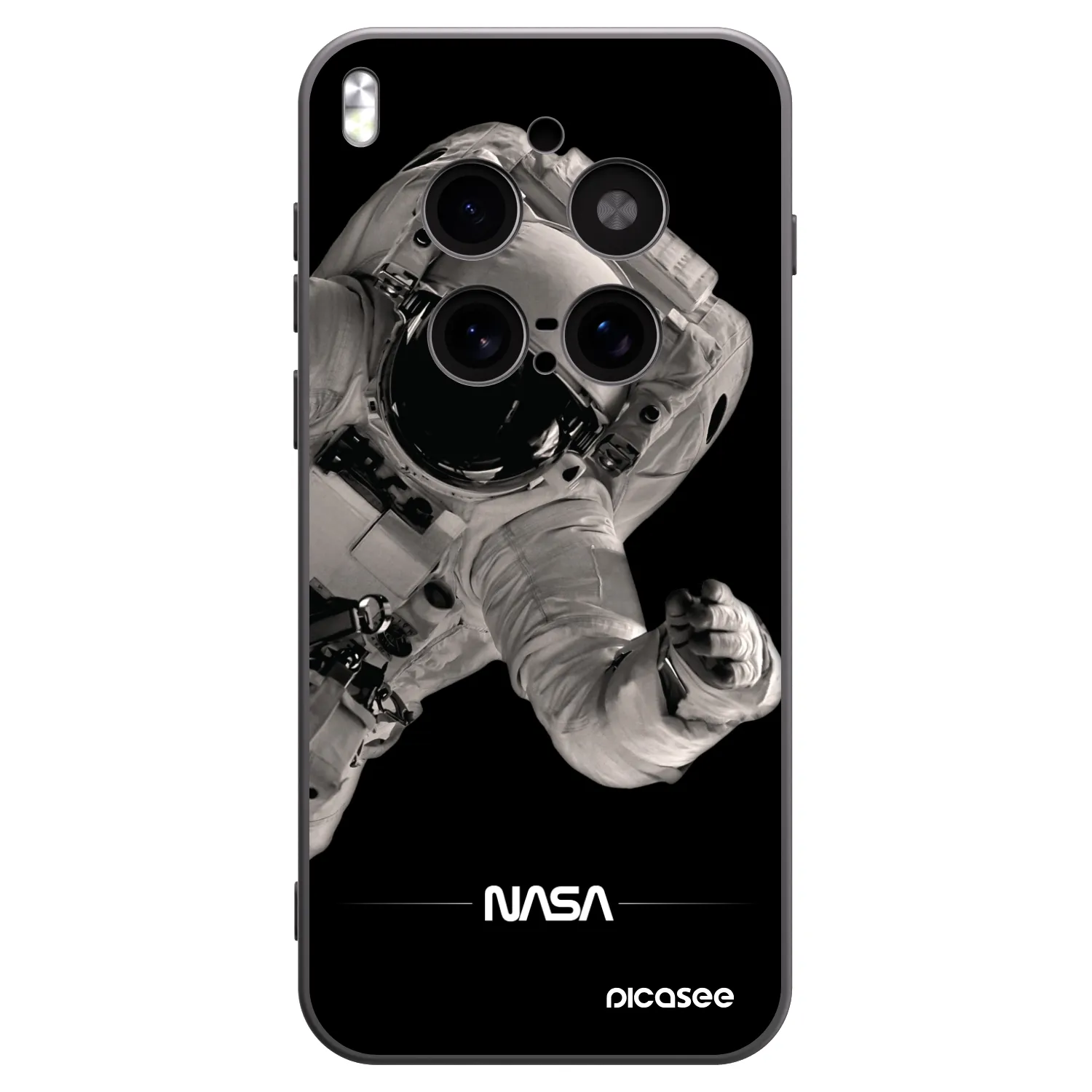Picasee crna silikonska maskica za Vivo X300 Pro - Astronaut Big
