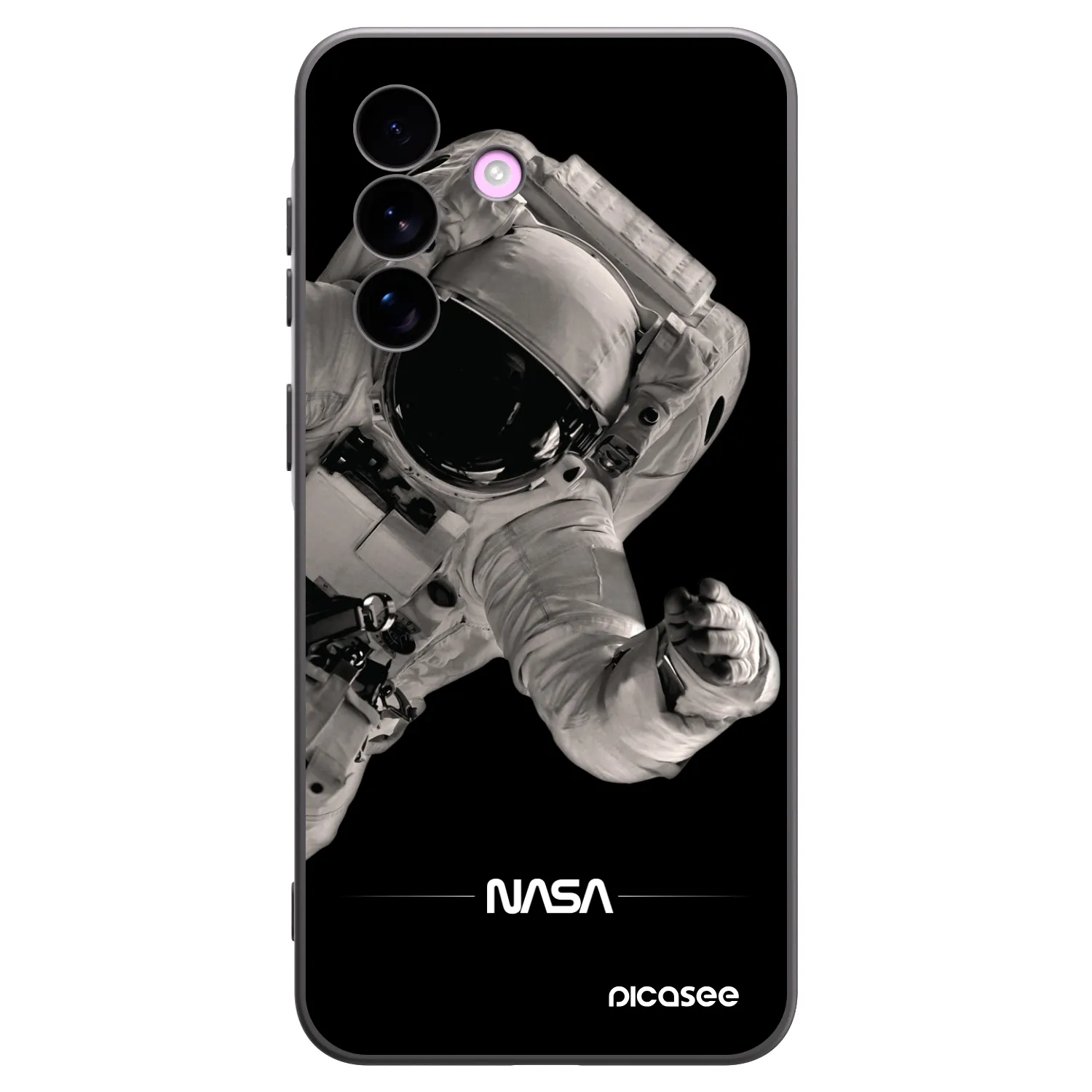 Picasee crna silikonska maskica za Samsung Galaxy A57 5G - Astronaut Big