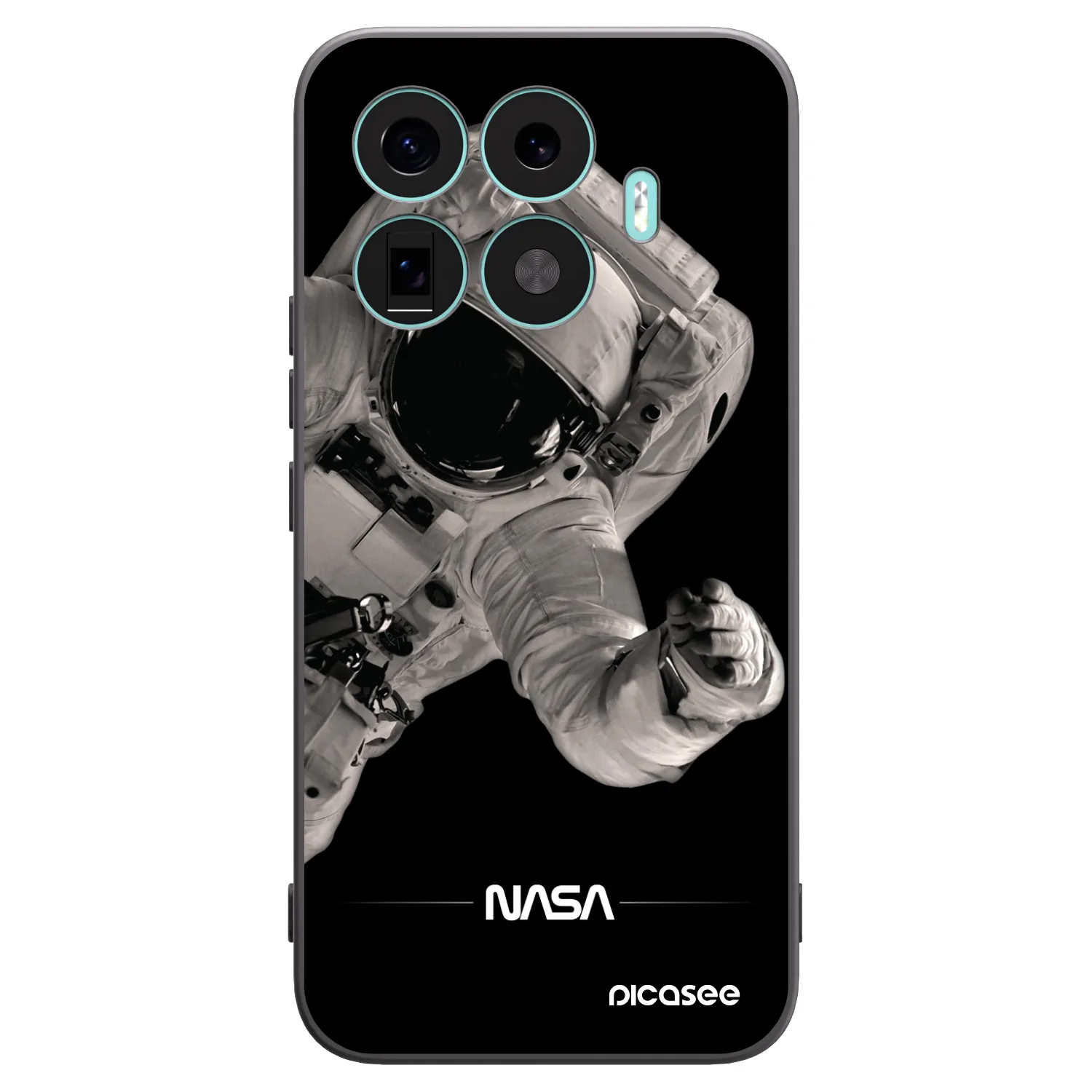 Crna silikonska maskica za Xiaomi 17T Pro - Astronaut Big