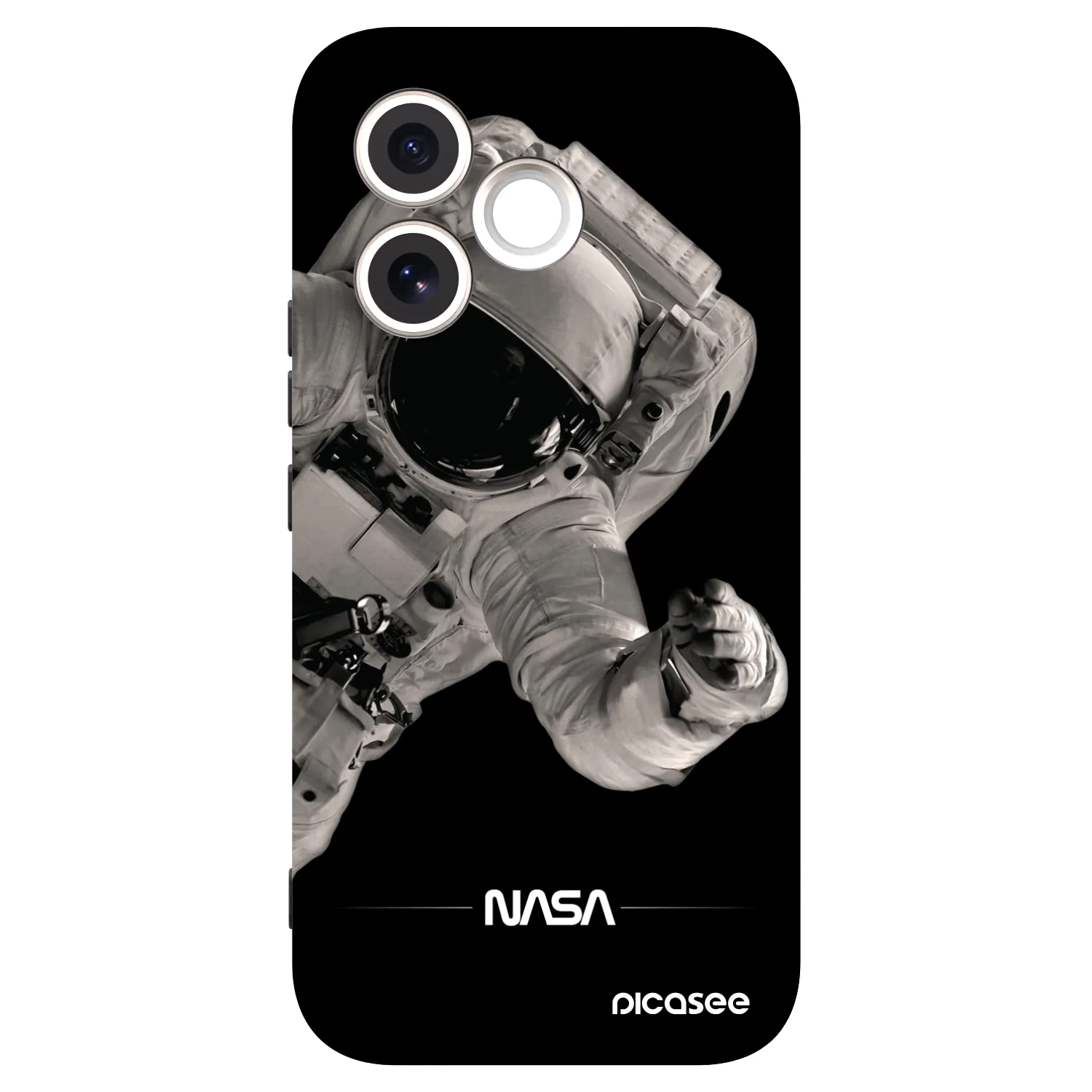 Picasee crna silikonska maskica za Honor 600 Lite - Astronaut Big