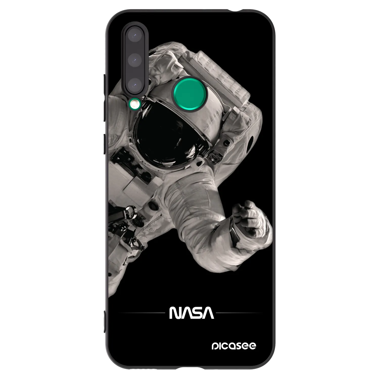 Picasee crna silikonska maskica za Honor 20 Lite - Astronaut Big