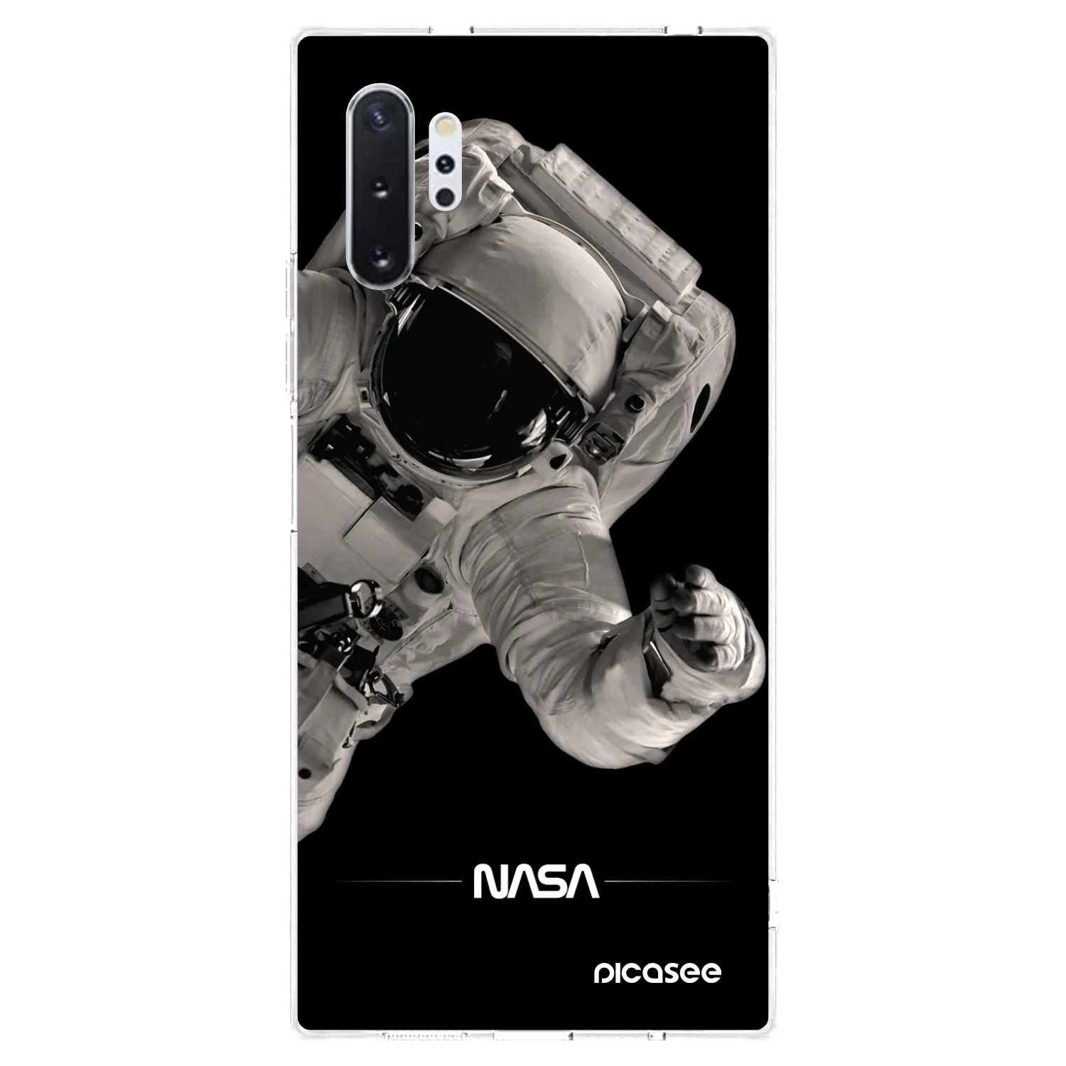 Picasee silikonska prozirna maskica za Samsung Galaxy Note 10+ N975F - Astronaut Big