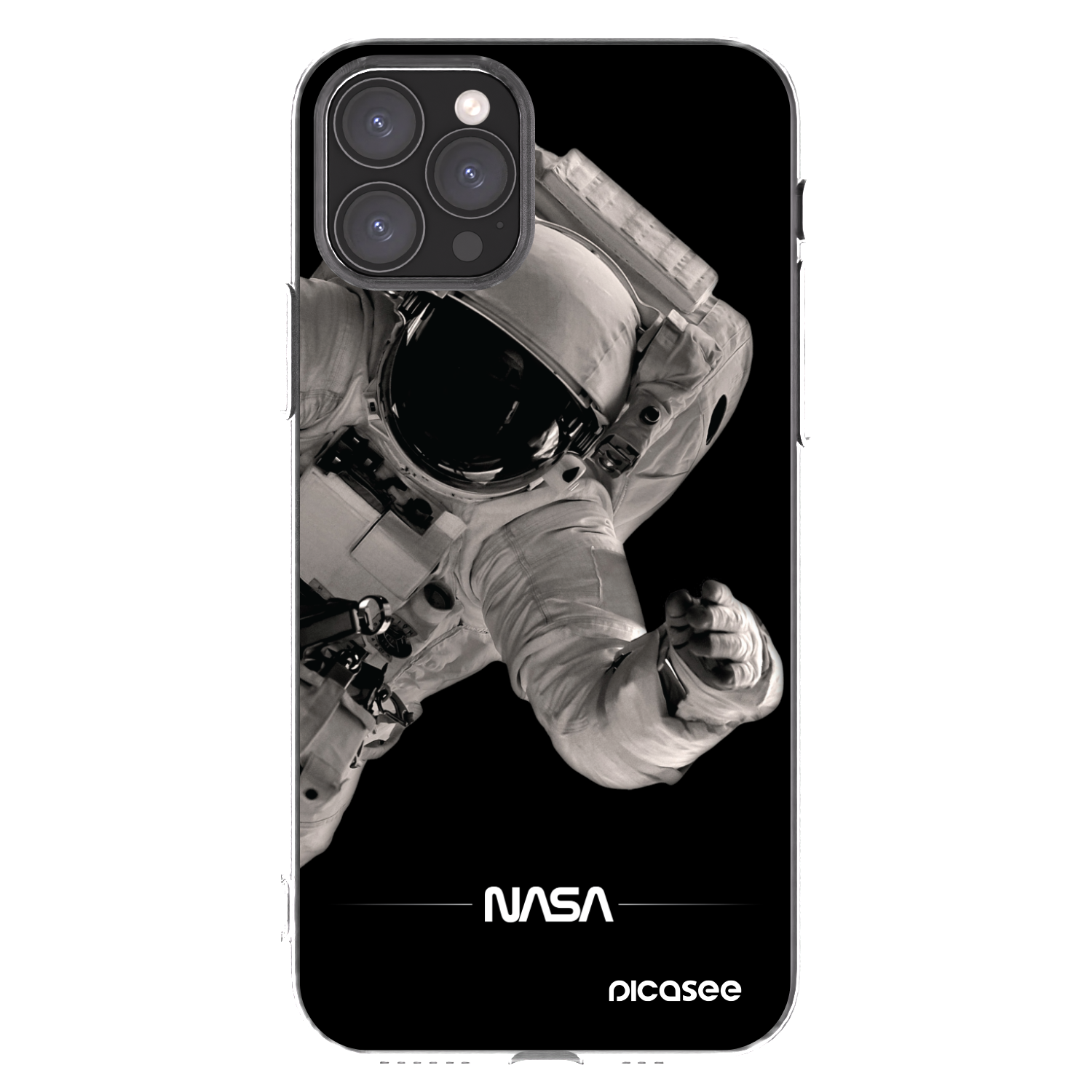 Picasee silikonska prozirna maskica za Apple iPhone 11 Pro - Astronaut Big