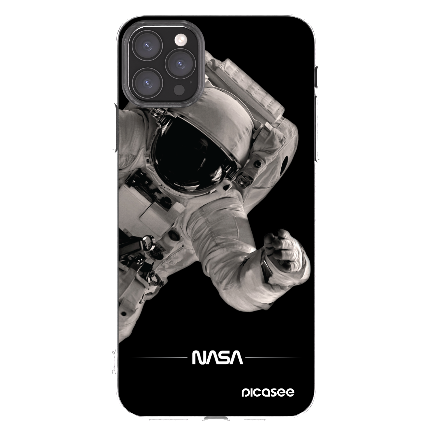 Picasee silikonska prozirna maskica za Apple iPhone 11 Pro Max - Astronaut Big