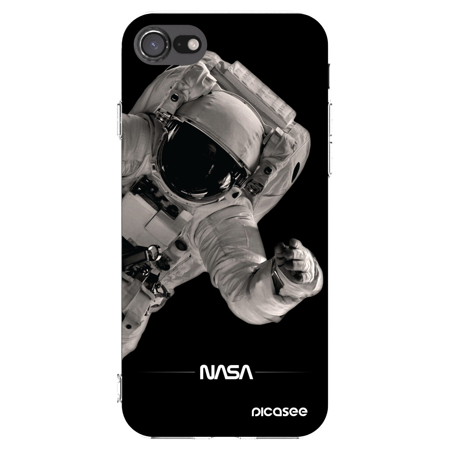 Picasee silikonska prozirna maskica za Apple iPhone 8 - Astronaut Big