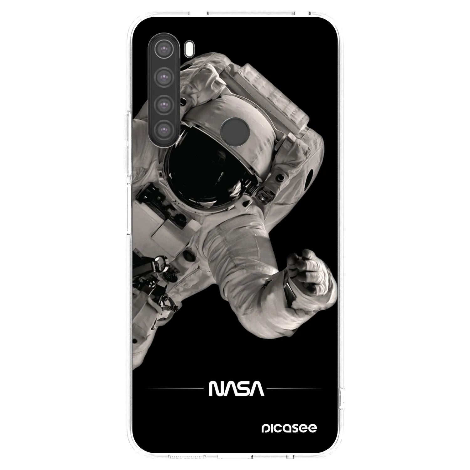 Picasee silikonska prozirna maskica za Xiaomi Redmi Note 8 - Astronaut Big