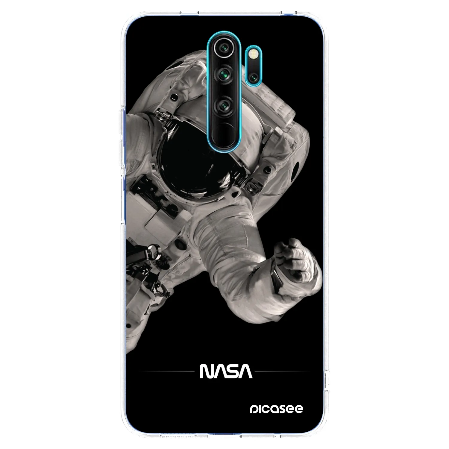 Picasee silikonska prozirna maskica za Xiaomi Redmi Note 8 Pro - Astronaut Big
