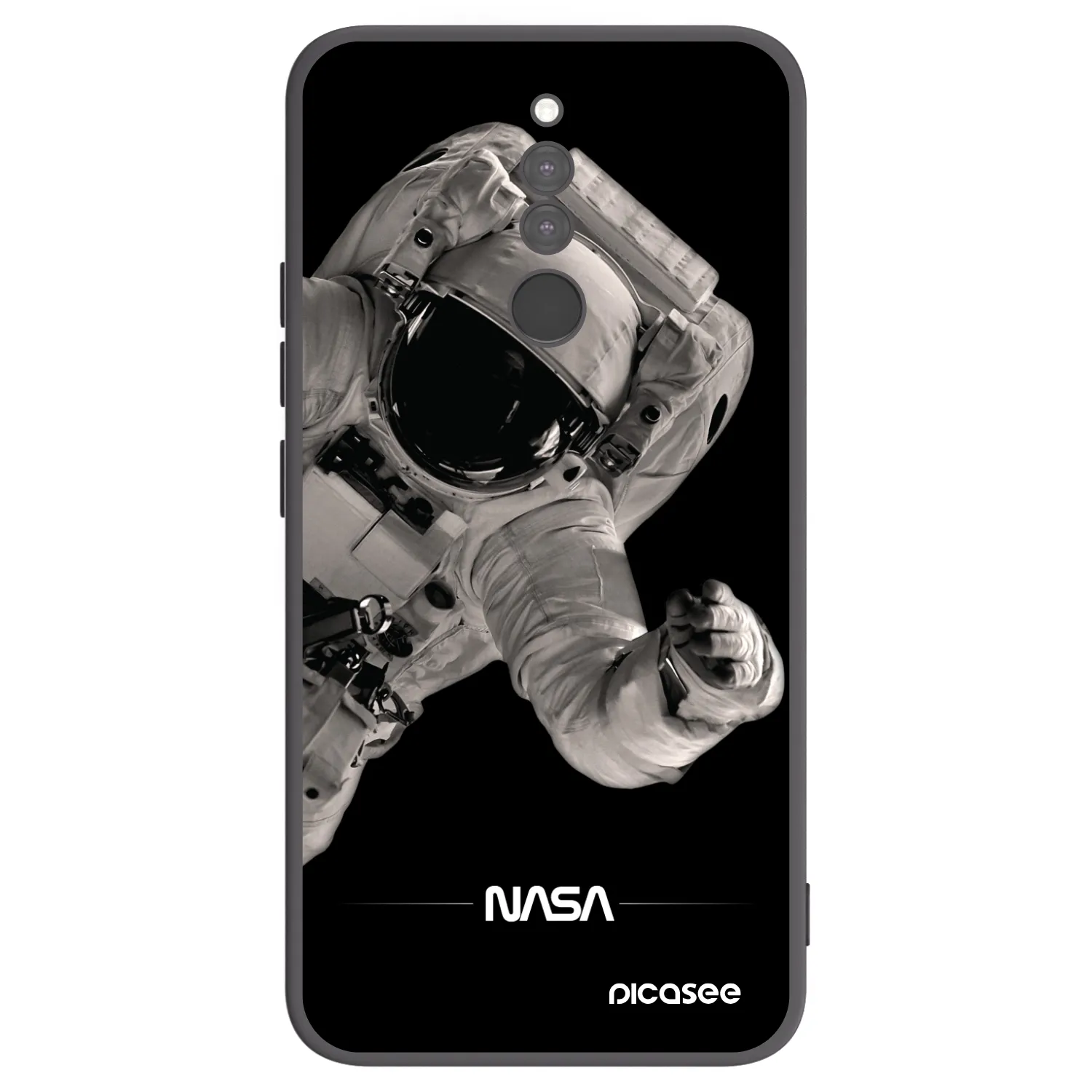 Picasee crna silikonska maskica za Xiaomi Redmi 8 - Astronaut Big