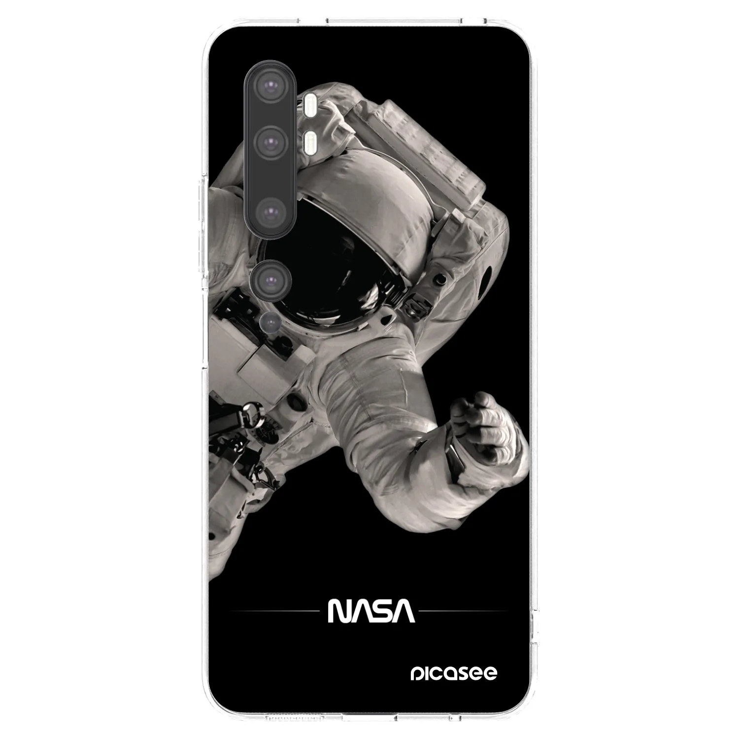 Picasee silikonska prozirna maskica za Xiaomi Mi Note 10 (Pro) - Astronaut Big